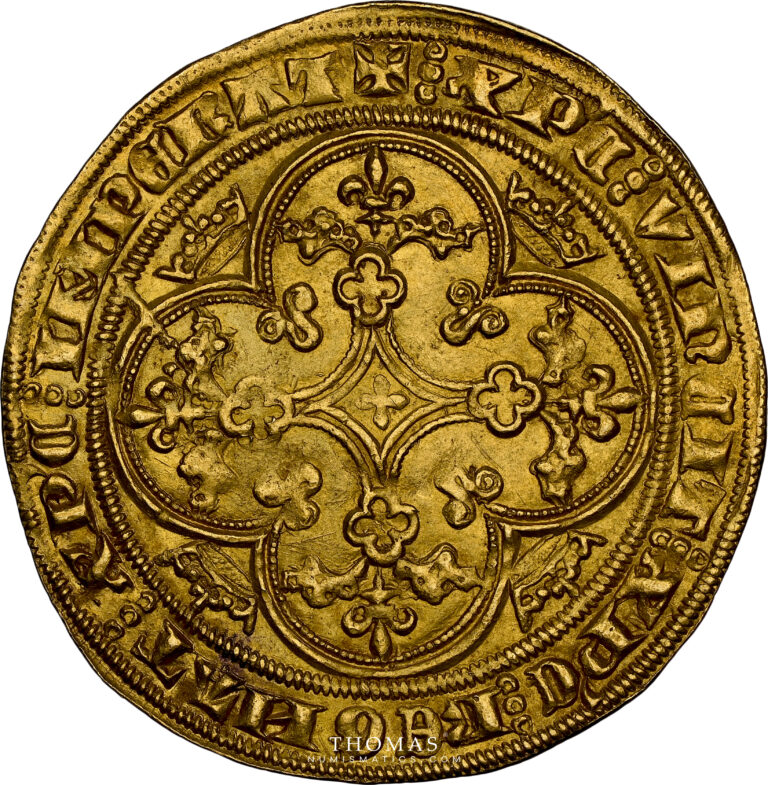 Chaise d'or Philippe VI Revers - NGC MS 63