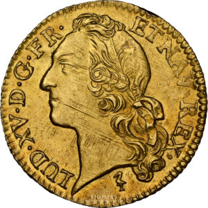 Gold - Louis XV - Louis or Bandeau 1749 W NGC MS 63 obverse