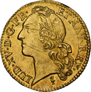 Louis XV - Louis or Bandeau 1749 W NGC MS 63 avers