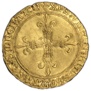 coin France - Charles VIII - Gold - Ecu d'or aux Soleil - Bourges-reverse