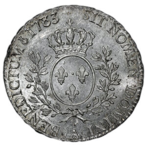 Coin France - Louis XVI – 1/2 Ecu aux branches d’olivier – 1783 A Paris reverse