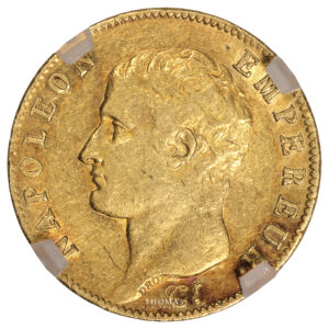 Coin France - Napoléon Ier - Gold - 20 Francs Or - 1806 A Paris obverse