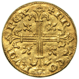 Monnaie France - Philippe IV Le Bel - Petit Royal d'or - 1290-Revers