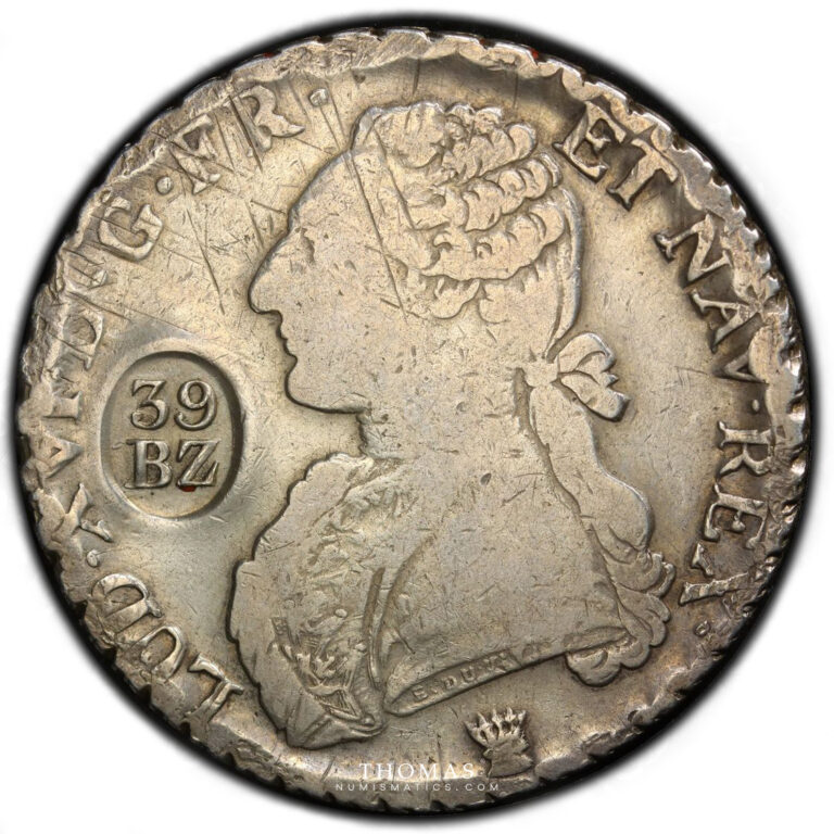 Coin- Louis XVI - Écu aux branches d'olivier - 1790 I Limoges - 39 Batzen - PCGS VF 20 obverse