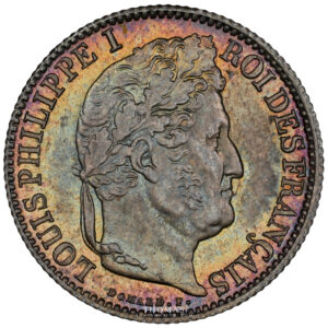 Coin France - Louis Philippe Ier - Half Franc 1838 B Rouen - NGC MS 67 obverse