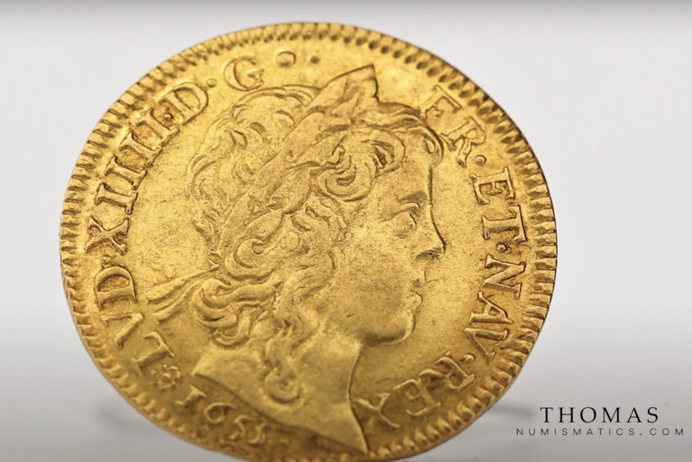 Monnaie France – Louis XIV – Louis d’or à la Mèche Longue – 1653 E Tours – Trésor de Montrichard – 1 000 exemplaires