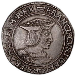 Coin France - Francois Ier Teston type 3 - Paris 1515-1547 obverse