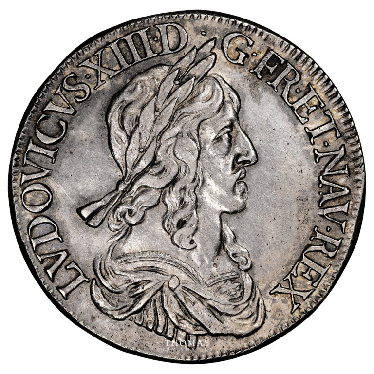 Coin France - Louis XIII - Ecu de 60 Sols - 1643 A Paris obverse