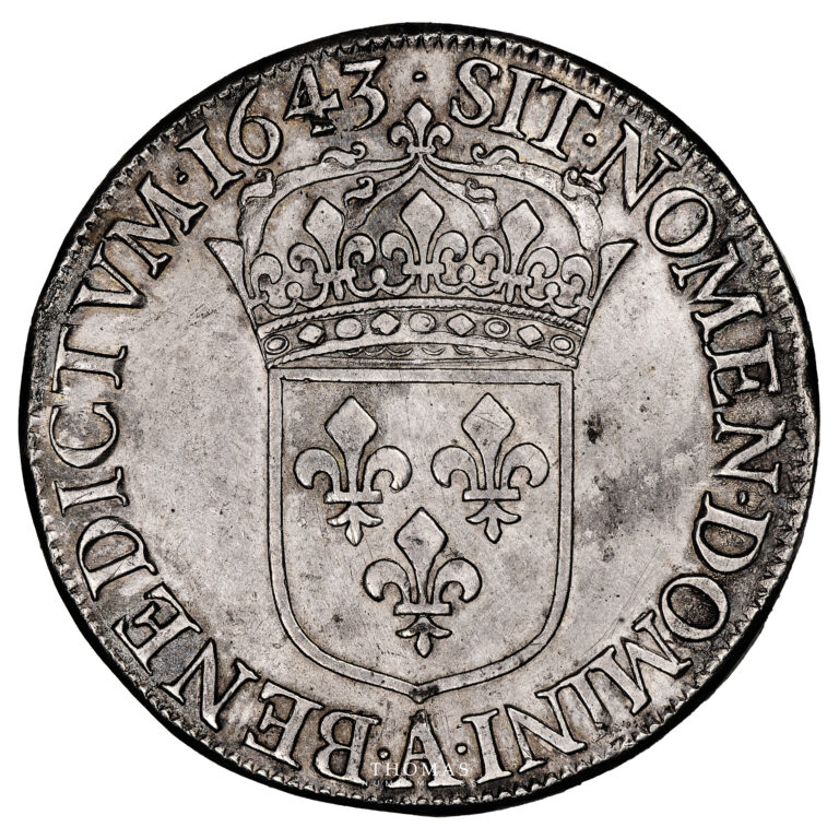 Coin France - Louis XIII - Ecu de 60 Sols - 1643 A Paris reverse