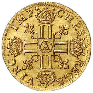 Coin France - Louis XIII - Louis d'or à la mèche longue - 1641 A Paris reverse