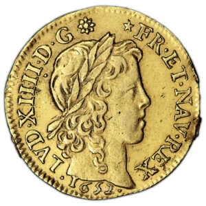 Monnaie France - Louis XIV - Louis d'or à la mèche longue - 1652 A Paris-Avers