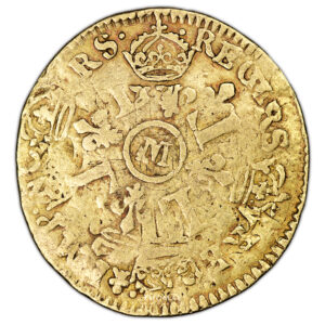 Coin France - Louis XIV - Gold  Louis d'or aux 4L - M Toulouse reverse