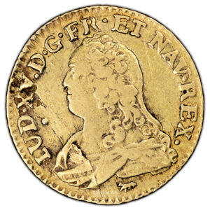 Coin France - Louis XV - Gold - Louis d'or aux Lunettes - 1735 A Paris obverse