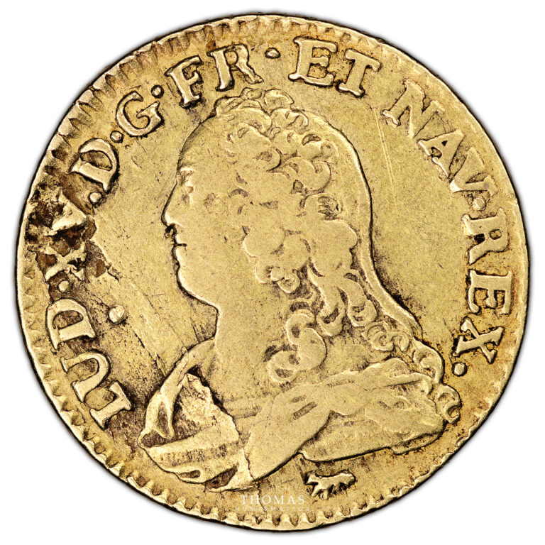 Monnaie France - Louis XV - Louis d'or aux Lunettes - 1735 A Paris-Avers