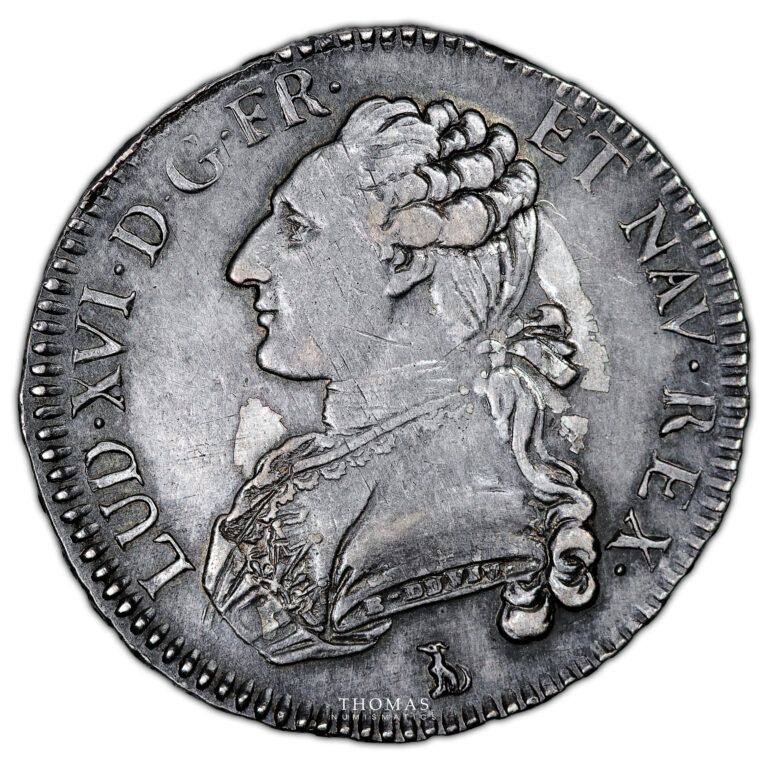 Monnaie France - Louis XVI - 1:2 Ecu Argent - 1791 T Nantes-Avers