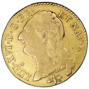 Coin France - Louis XVI - Gold - Louis d'or à la tête nue - 1786 D Lyon obverse