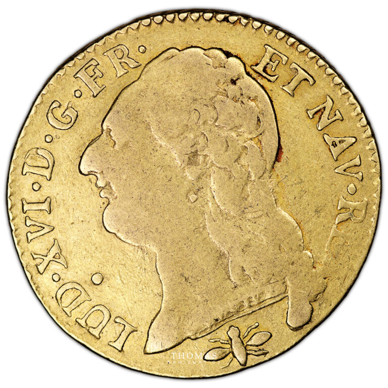 Monnaie France - Louis XVI - Louis d'or - 1786 D Lyon-Avers