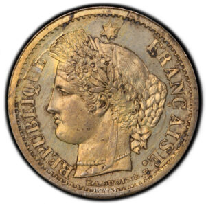 France - Pattern Essai - Piefort - 20 centimes 1849 - PCGS SP 64 obverse