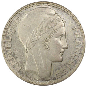 20 francs turin argent 1939 argent avers