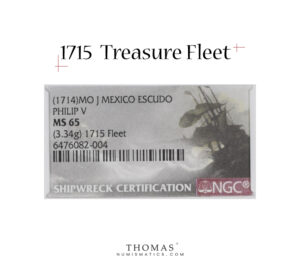 fleet 1715 treasure tag escudo NGC