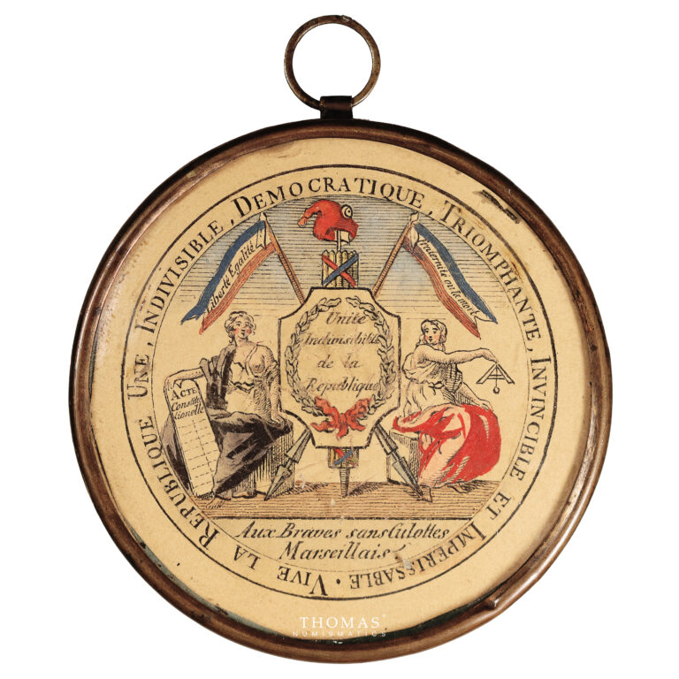 Medal France - uniface Pendant- aux braves sans culottes marseillais obverse