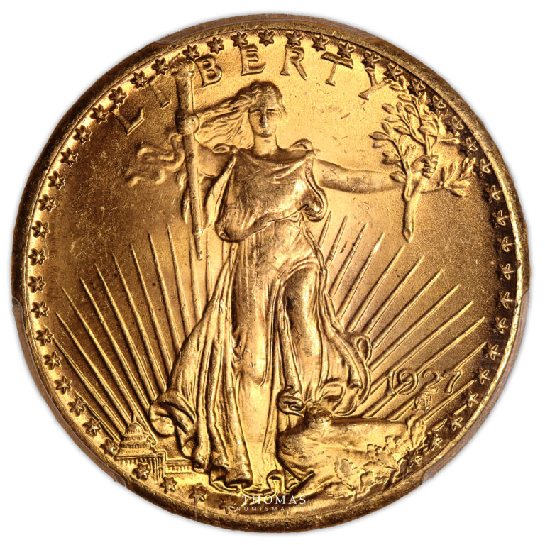 Coin United-States- Gold 20 Dollars - 1927 Philadelphia - PCGS M 66 reverse