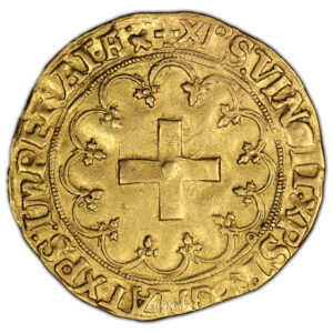 Monnaie France - François Ier - Écu d'or à la Croisette - D Lyon après 1541-Revers