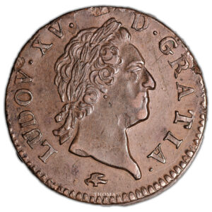 Coin France - Louis XV - Sol à la vieille tête - 1771 D Lyon obverse