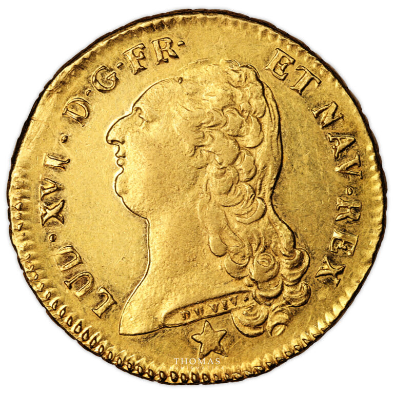 Coin France - Louis XVI - Gold -  Double Louis d'or au buste nu - 1789 MA Marseille-obverse