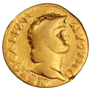 Coin  Roman coin - Nero - Gold Aureus  - Roma obverse