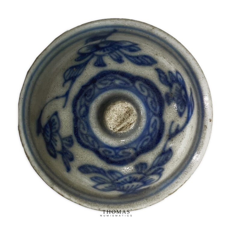 Théière en porcelaine bleue sur blanche - Chine Kangxi - Naufrage Dutch East-Dessus