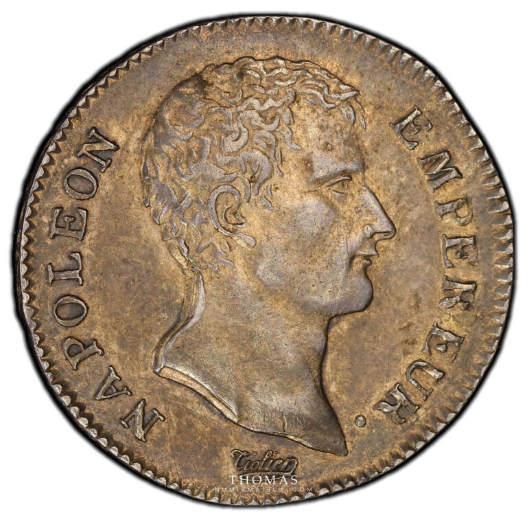 Coin France - 1 franc Napoléon I AN 13 A Paris - 1804 - PCGS AU 53 obverse