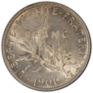 Coin France - Moderne - 1 franc 1900 - PCGS MS 63