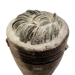 1Chine - 3 Pots en terre cuite et pièces de cuivre - Trésors de monnaies - Dynastie Song-pièces