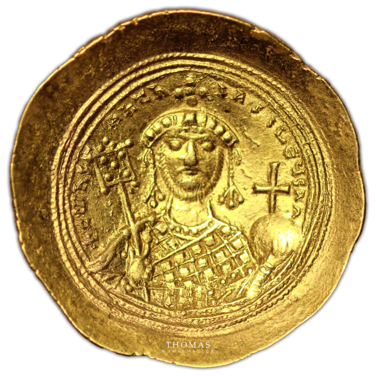 Byzantine coin - Constantinus IX Monomaque - Gold Histamenon Nomisma- 1042-1055 reverse