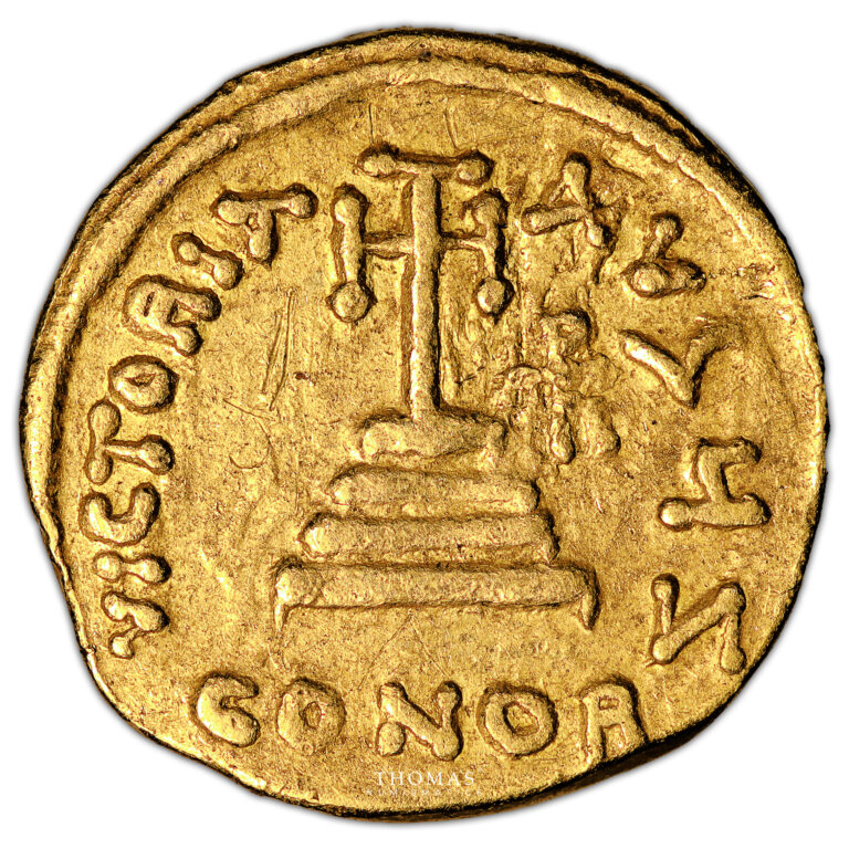 Monnaie Byzantine - Heraclius avec ses Fils - Solidus Or - Heraclius Constantin et Heraclesnas 614-641-Revers