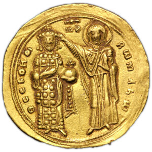 coin Byzantine - Romanus III Argyrus - Gold Solidus - Pedigree Davis and Clark obverse