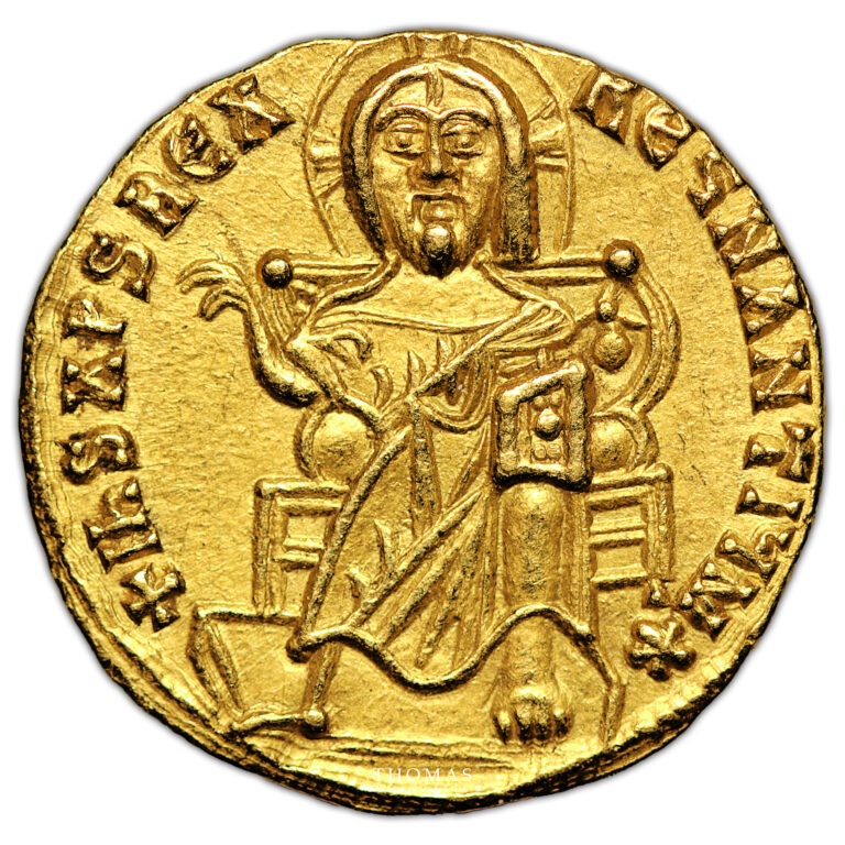 Monnaie Byzantine - Solidus Or - Basile Ier et son fils Constantin VII - 869-879-Avers