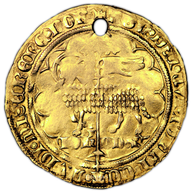 Monnaie France - Jean II le Bon - Mouton d'or - 1355-Avers