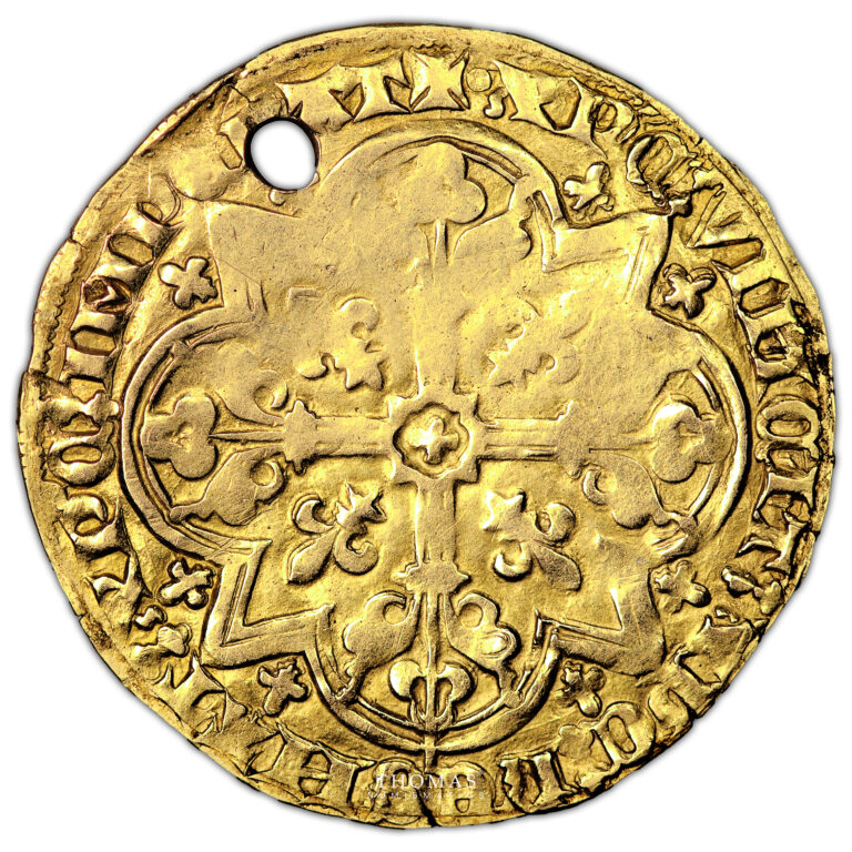 Monnaie France - Jean II le Bon - Mouton d'or - 1355-Revers