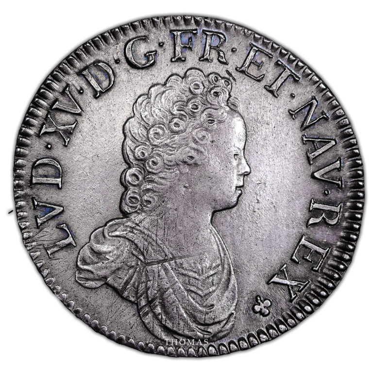 Coin France - Louis XVI- Écu Vertugadin - 1716 A Paris - Flan neuf - Treasure of mill of Luzarches obverse