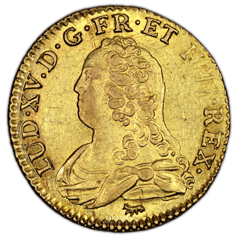 Monnaie France - Louis XV - Louis d'or aux lunettes - 1729 A Paris - Trésor de Saint-Wandrille-Avers