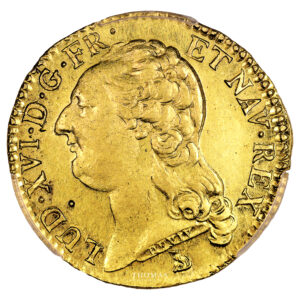 Monnaie France - Louis XVI - Louis d'or à la tête nue - 1786 T Nantes - PCGS MS 62-Avers