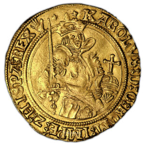 Coin - Gold Real - Brabant - Charles the Fifth- Pedigree Davis and Clark obverse