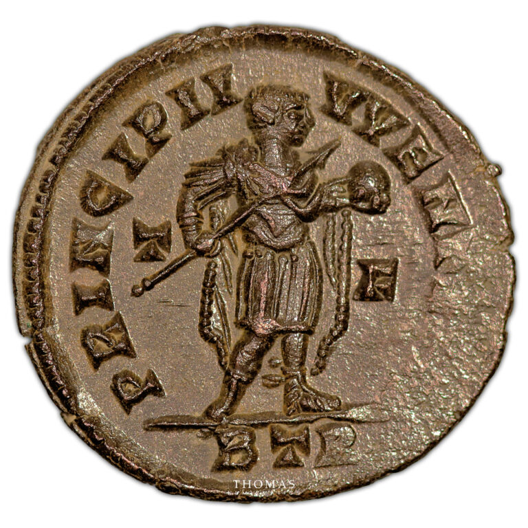 Roman coin - Constantin II - Follis ou Nummus - Trèves - Trésor de Chitry reverse