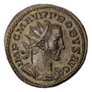 Roman Coin- Probus - Antoninianus - Lyon (277) - Treasure -  Guercheville Hoard obverse