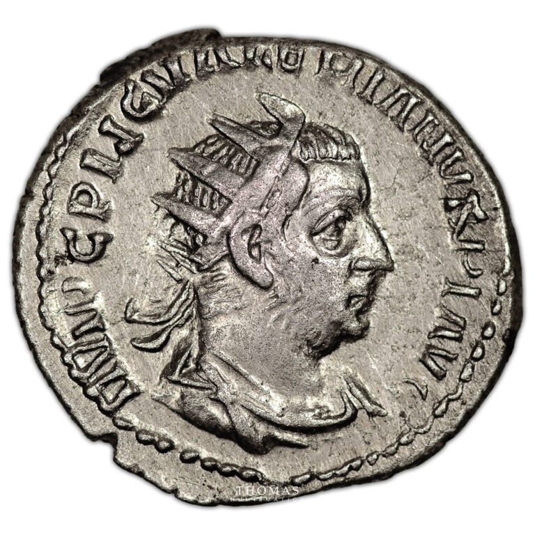 Roman coin - Valerian Ier - Antoninianus - Rome (253-254) - Treasure - Guercheville Hoard obverse