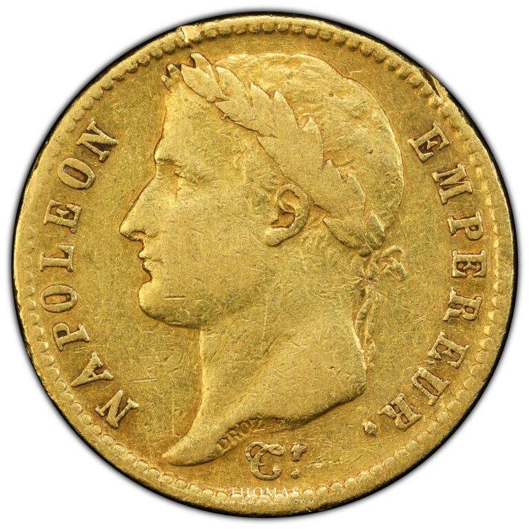 Coin France -Napoléon Ier - Gold - 20 francs or - 1811 M Toulouse - PCGS XF 40 - 4929 examples obverse