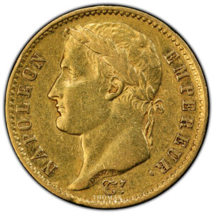 Gold 20 francs or 1809 L Bayonne PCGS XF 45 obverse