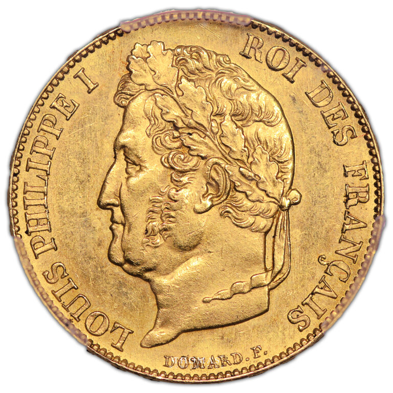 Louis philippe I - 20 francs or pcgs ms 63 obverse